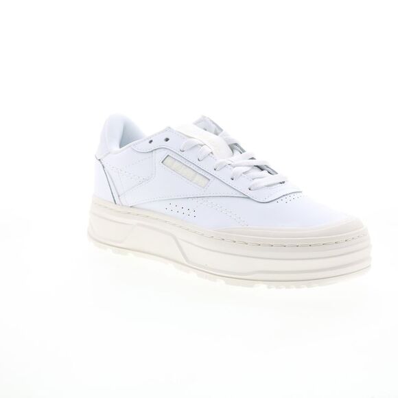 Reebok Womens Club C Double Geo White Shoes (NWT) - Picture 2 of 7